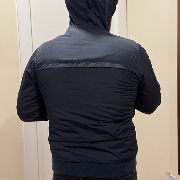 Navy windbreaker with cotton inside - Picture 4 of 5